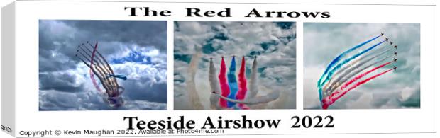 The Red Arrows (Digital Art Version) Canvas Print by Kevin Maughan