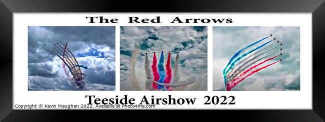 The Red Arrows (Digital Art Version) Framed Print by Kevin Maughan