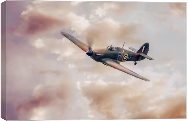 Hawker Hurricane LF363 Canvas Print by J Biggadike