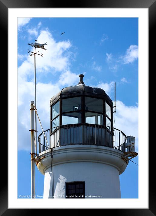 Scarborough Lighthouse Framed Mounted Print by Drew Gardner