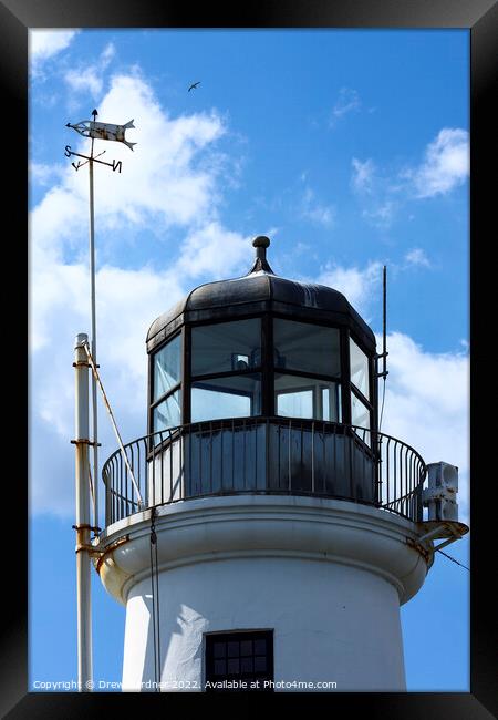 Scarborough Lighthouse Framed Print by Drew Gardner