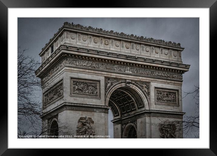 Triumph Arch, Paris, France Framed Mounted Print by Daniel Ferreira-Leite