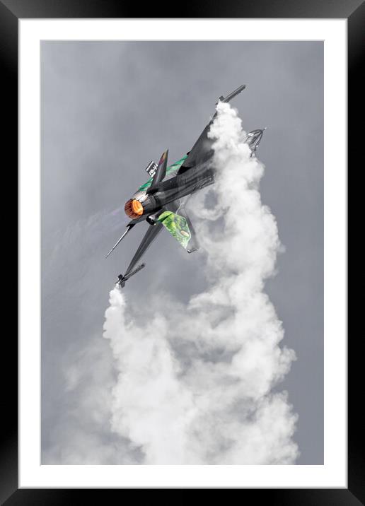 The Dream Viper - F-16 Fighting Falcon Framed Mounted Print by J Biggadike