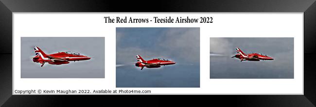 The Red Arrows 3 (Digital Art Version) Framed Print by Kevin Maughan