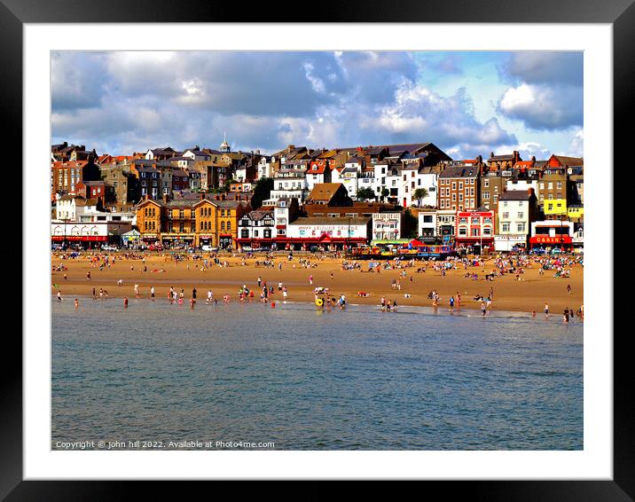 Seafront at Scarborough, Yorkshire Framed Mounted Print by john hill