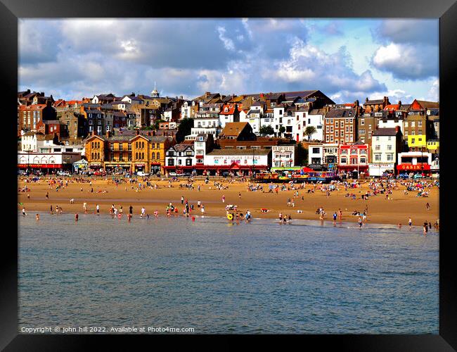 Seafront at Scarborough, Yorkshire Framed Print by john hill
