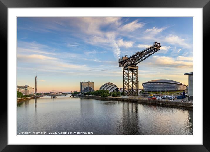 River Clyde, Glasgow. Framed Mounted Print by Jim Monk