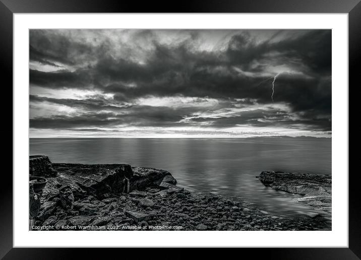 Electric Fury over Wemyss Bay Framed Mounted Print by RJW Images