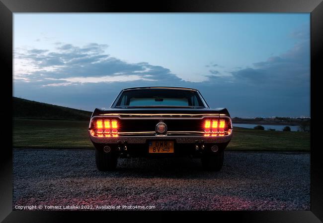 1968 Ford Mustang Framed Print by Tomasz Latalski