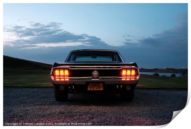 1968 Ford Mustang Print by Tomasz Latalski