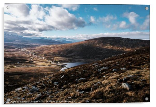 Scottish Highlands  Acrylic by Tomasz Latalski