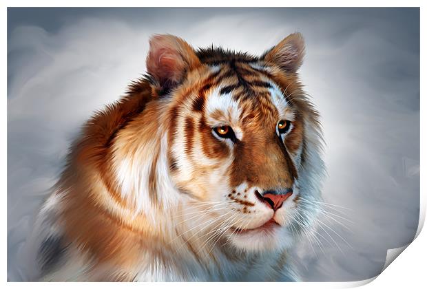 Godly Tiger Print by Julie Hoddinott