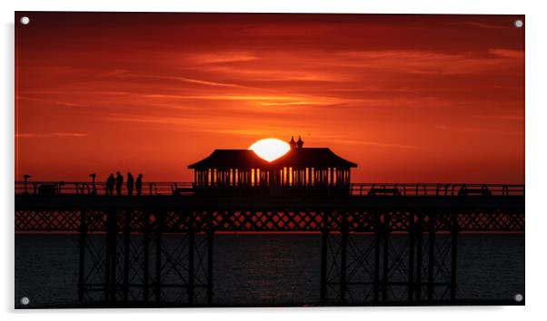 Cromer sunset Acrylic by Dorringtons Adventures