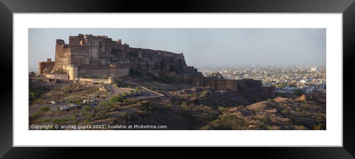 Jodhpur Fort Framed Mounted Print by anurag gupta