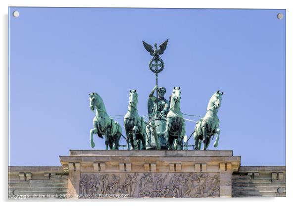  Brandenburg Gate Acrylic by Jim Monk