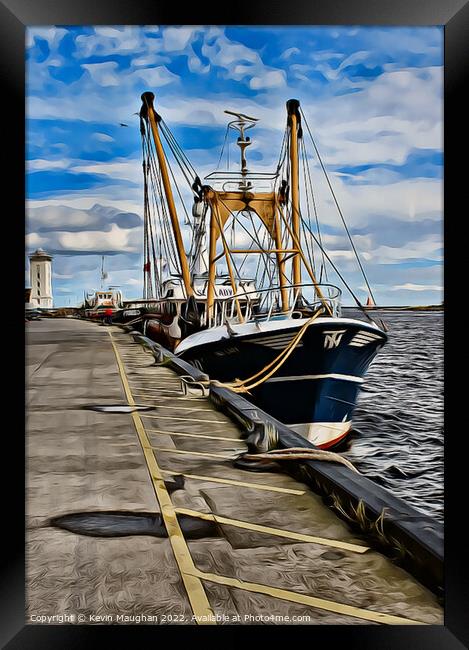 The Serenity of North Shields' Fish Quay Framed Print by Kevin Maughan