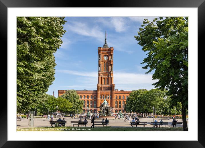 The Rotes Rathaus, Berlin Framed Mounted Print by Jim Monk