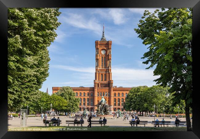 The Rotes Rathaus, Berlin Framed Print by Jim Monk
