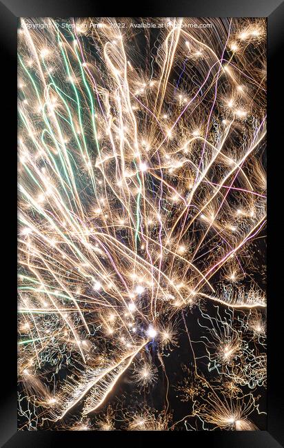 Fireworks Close Up Framed Print by Stephen Pimm