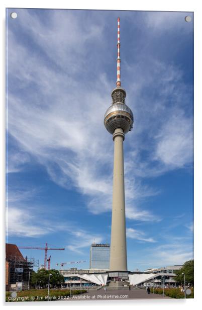 TV Tower, Berlin Acrylic by Jim Monk