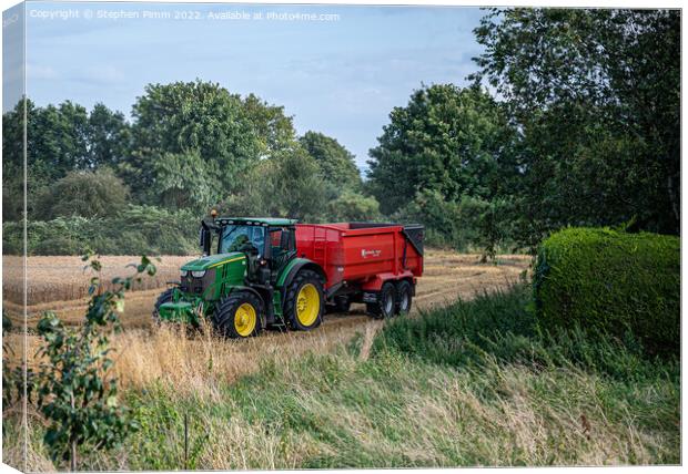 Bringing in the Harvest Canvas Print by Stephen Pimm