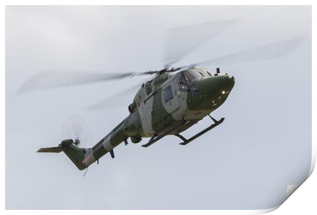 Westland Lynx AH1 Print by J Biggadike