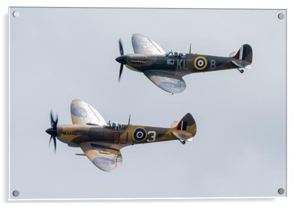 BBMF Spitfires Acrylic by J Biggadike
