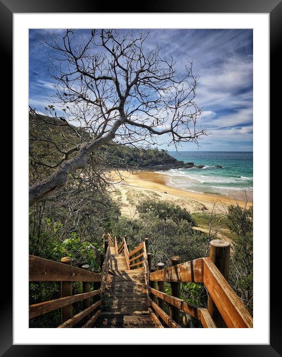 Sunshine Beach Sunshine Coast Queensland  Framed Mounted Print by Julie Gresty