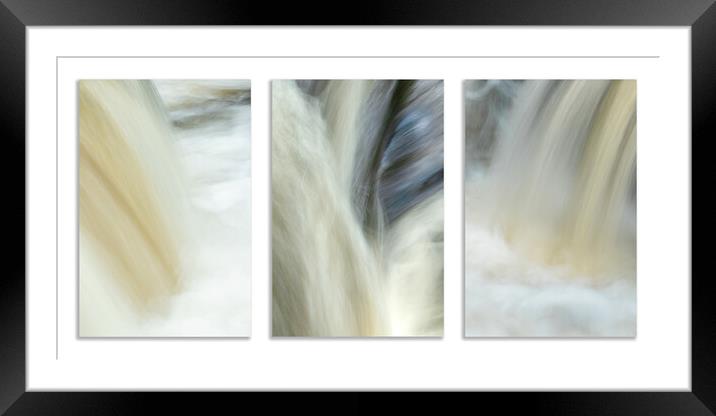 Triptych Cascade Framed Mounted Print by Anthony McGeever