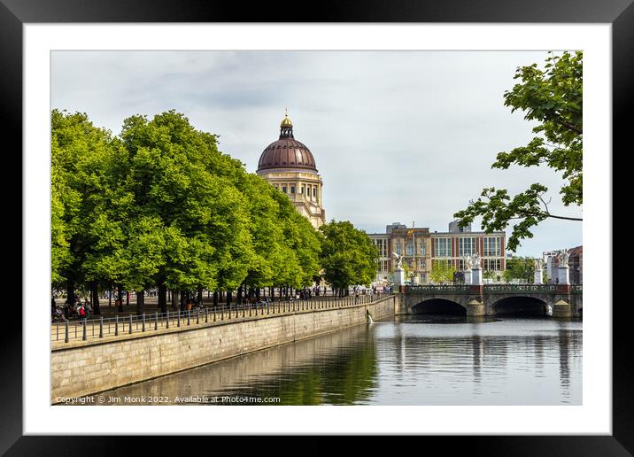 View along the Spree Framed Mounted Print by Jim Monk
