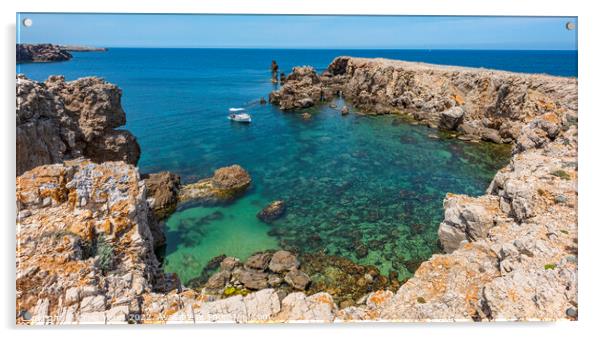 Na Macaret Menorca Spain Acrylic by Craig Yates
