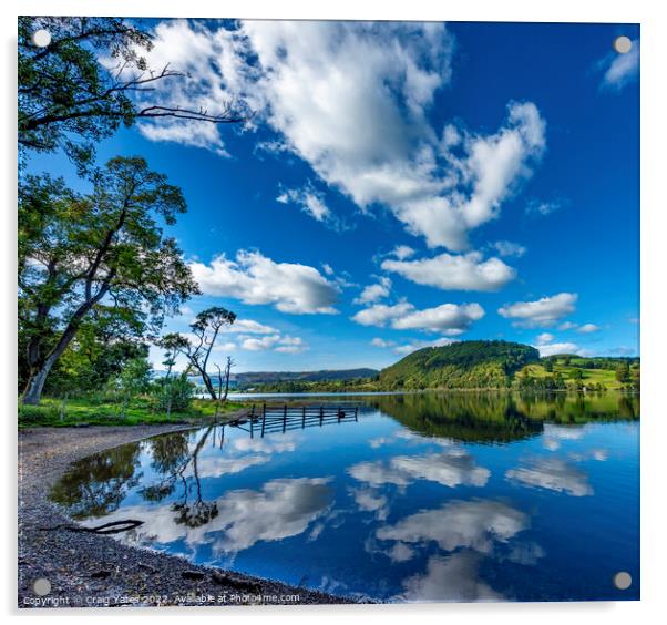 Ullswater Reflection Lake District  Acrylic by Craig Yates