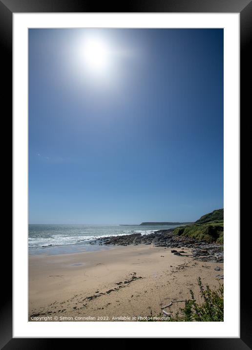 Port Eynon Framed Mounted Print by Simon Connellan