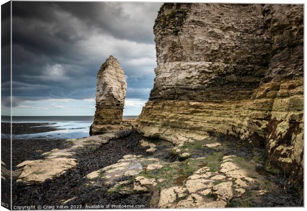 Selwicks Bay Sea Stack Canvas Print by Craig Yates