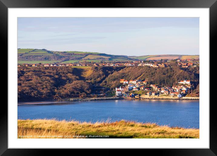 Runswick Bay from Kettleness, North York Moors National Park Framed Mounted Print by Louise Heusinkveld