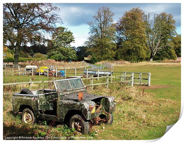 FORGOTTEN LAND ROVER Print by Andrew Poynton