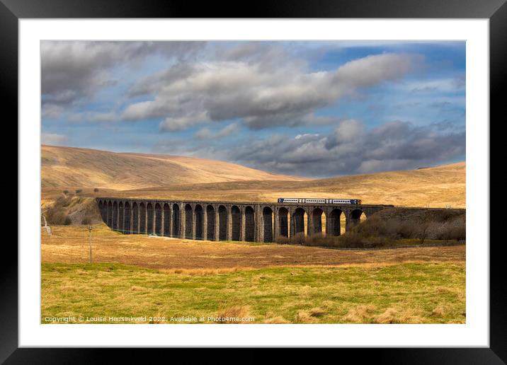 Ribblehead Viaduct, Settle Carlisle Railway, Yorkshire Dales Framed Mounted Print by Louise Heusinkveld
