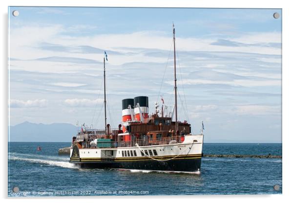 Steamship Waverley Acrylic by Rodney Hutchinson