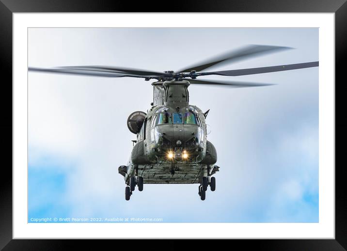 Chinook Framed Mounted Print by Brett Pearson