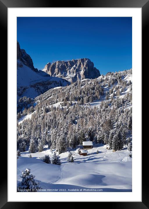A winter dream in a remote place Framed Mounted Print by Andreas Himmler