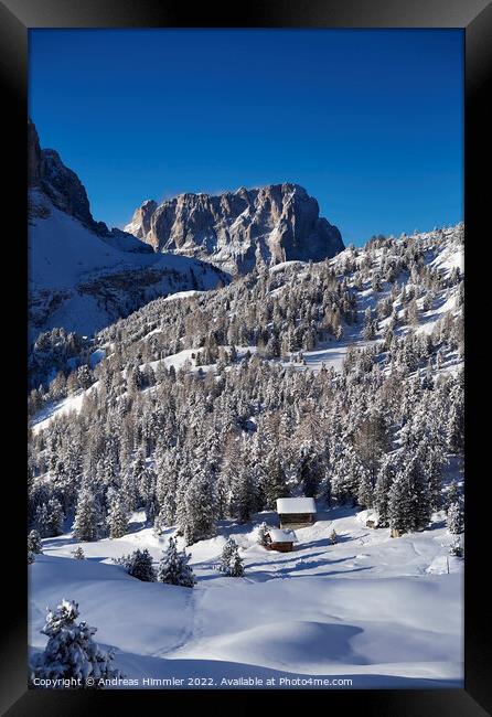 A winter dream in a remote place Framed Print by Andreas Himmler