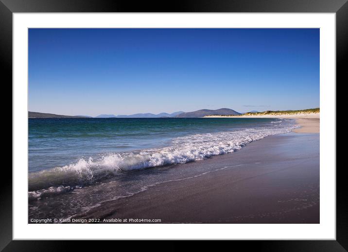 The Famous West Beach Berneray Framed Mounted Print by Kasia Design