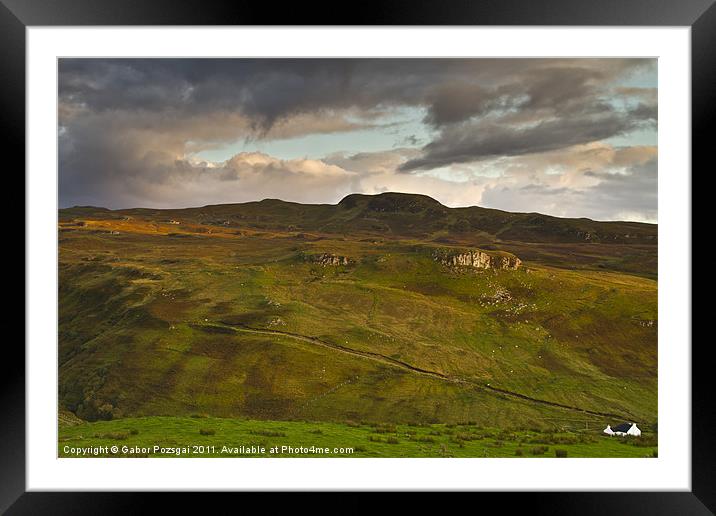 Isle of Skye landscape Framed Mounted Print by Gabor Pozsgai
