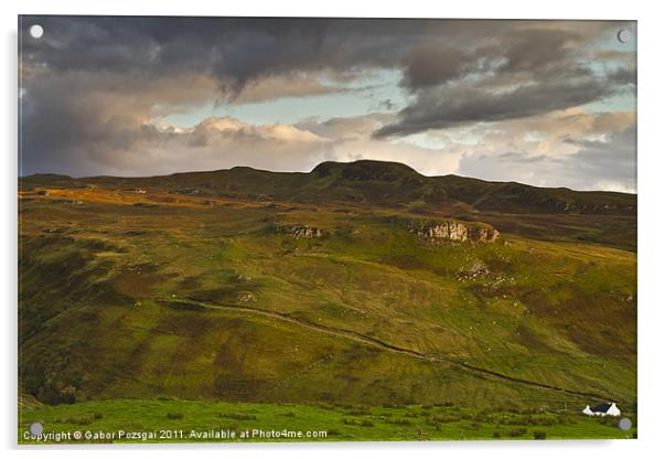 Isle of Skye landscape Acrylic by Gabor Pozsgai