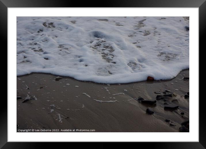Sea and Sand, Kinghorn Framed Mounted Print by Lee Osborne