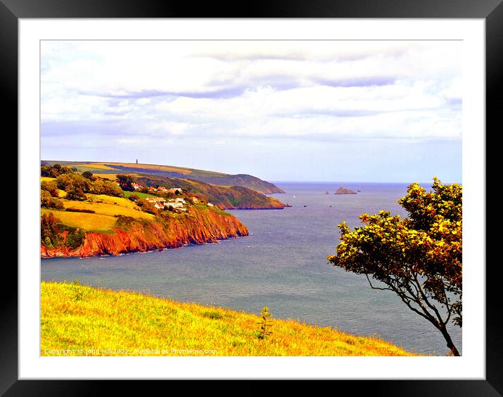 The south Hams coast, South Devon. Framed Mounted Print by john hill