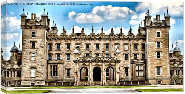 Floors Castle (Digital Art Image) Canvas Print by Kevin Maughan