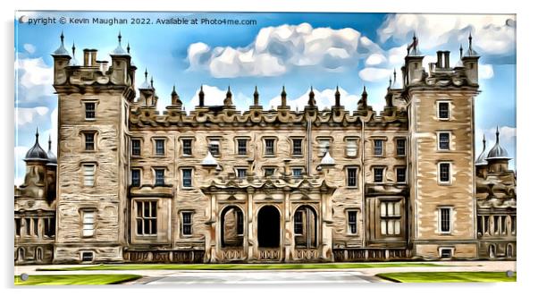 Floors Castle (Digital Art Image) Acrylic by Kevin Maughan