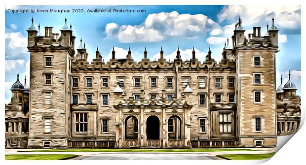 Floors Castle (Digital Art Image) Print by Kevin Maughan