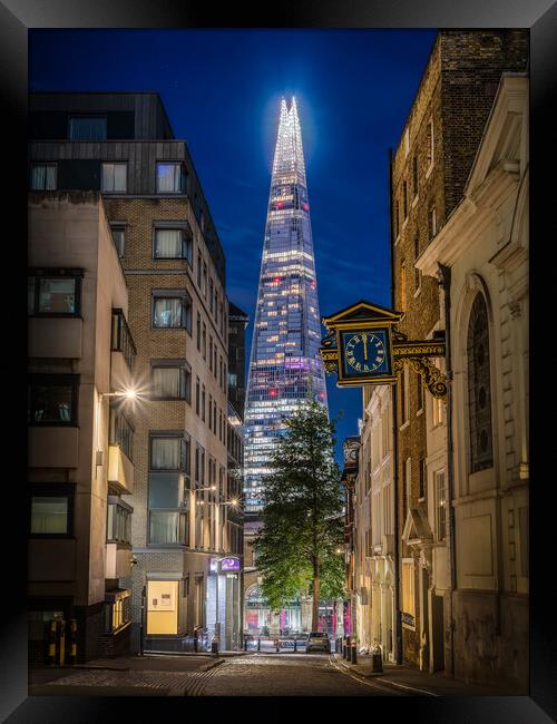 The Shard at night  Framed Print by Andrew Scott